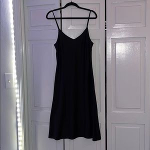 Black silk dress